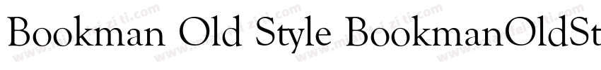 Bookman Old Style BookmanOldStyle字体转换